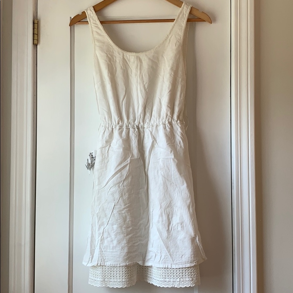 STRADIVARIUS White Summer Dress, Knee Length, S - Picture 9 of 12